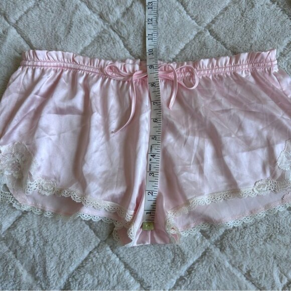 Victoria's Secret | Blush Pink Silky Lace Trim Sleep Shorts | Size Small - Picture 13 of 14